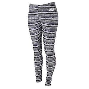 Nike Sportswear Leg-A-See Printed Leggings in Black White Women’s Size S